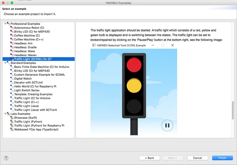SCXML with itemis CREATE - Trafficlight example