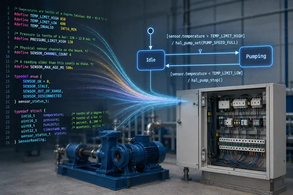 Model state machines instead of hand-coding them: using existing C, C++ and Java code directly in the model