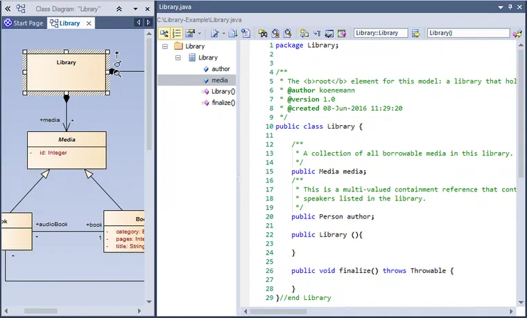 Eclipse-based Code Generation for Enterprise Architect Models