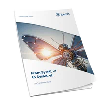 From SysML v1 to SysML v2 – Whitepaper Cover