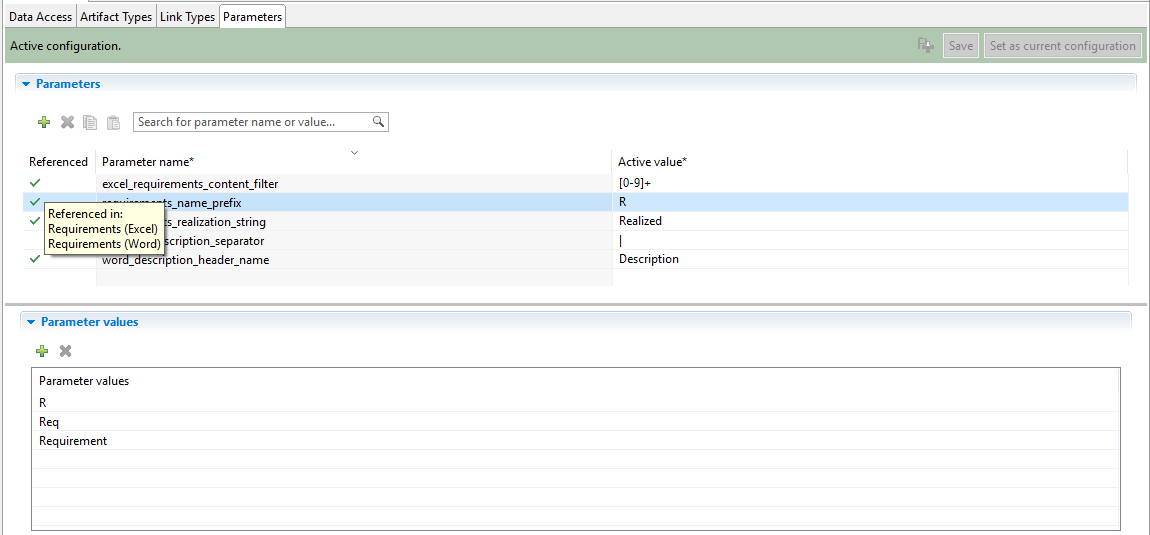 Parameters in YT Configuration