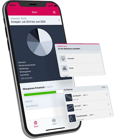 DELOS Farmer App Screen.