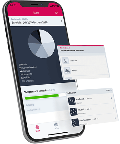 DELOS Landwirt-App Screen