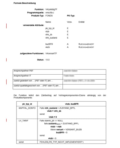 Functional logic in a Microsoft Word document