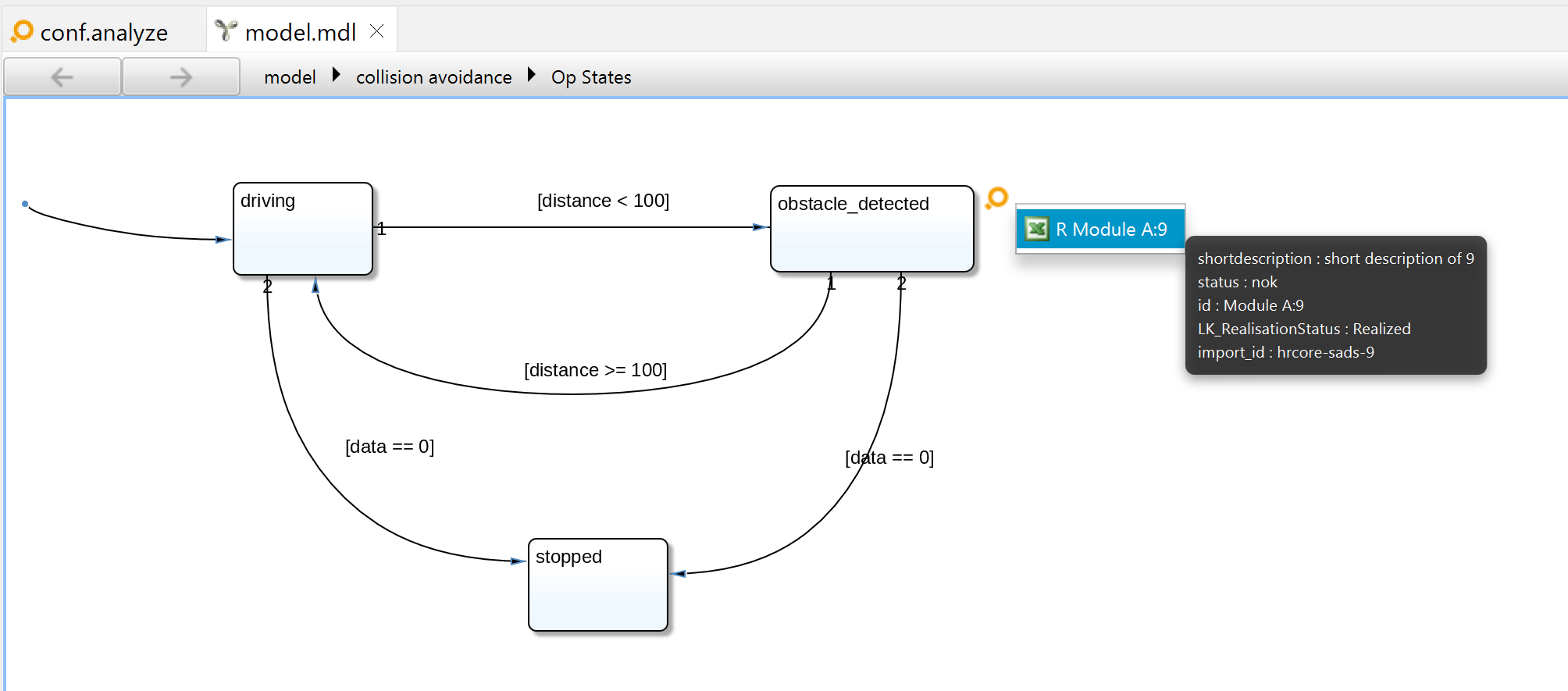 Listing linked artifacts in YAKINDU Model Viewer