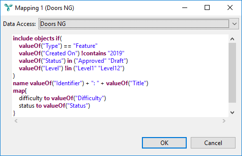 DOORS NG configuration