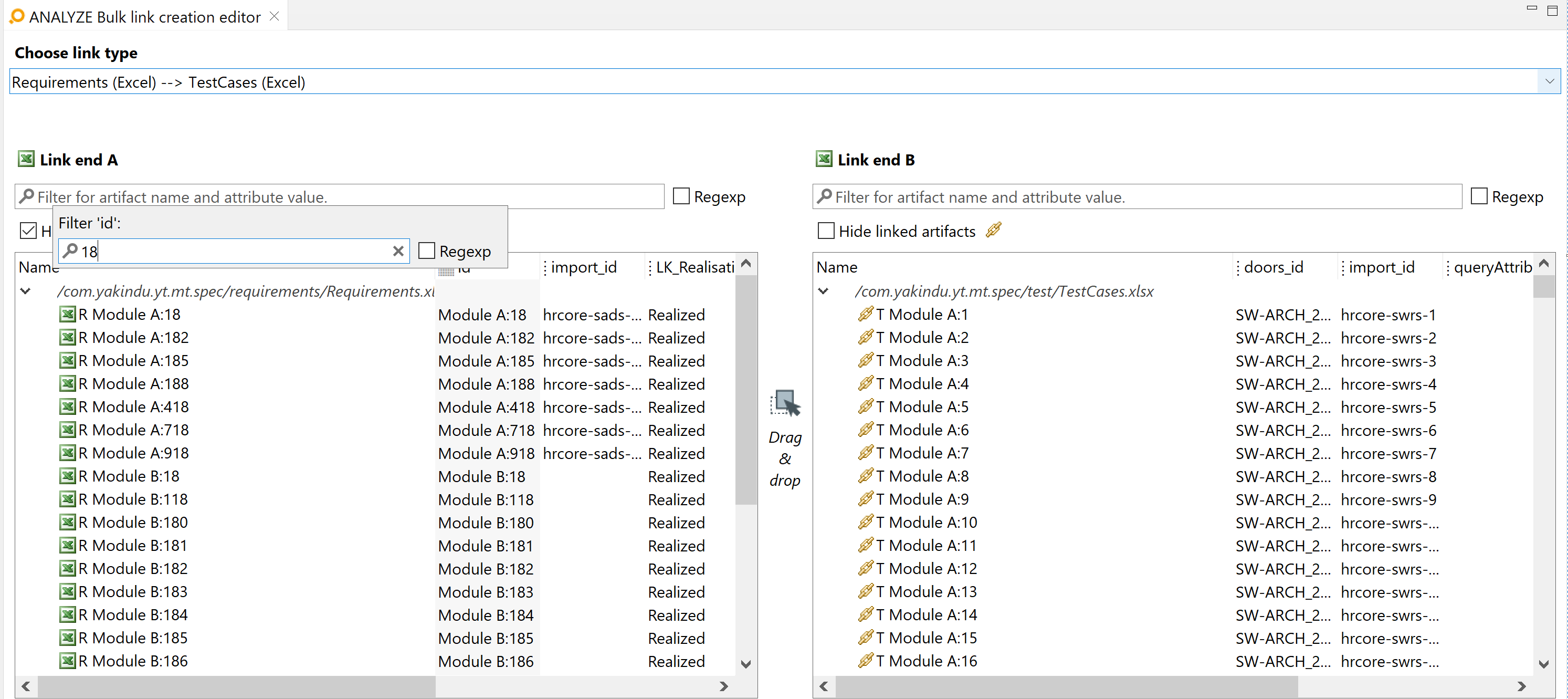 Custom attribute filtering