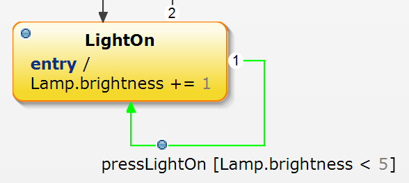 Highlighting a suspended transition