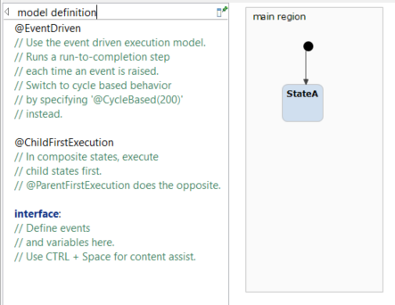 Changing the statechart name