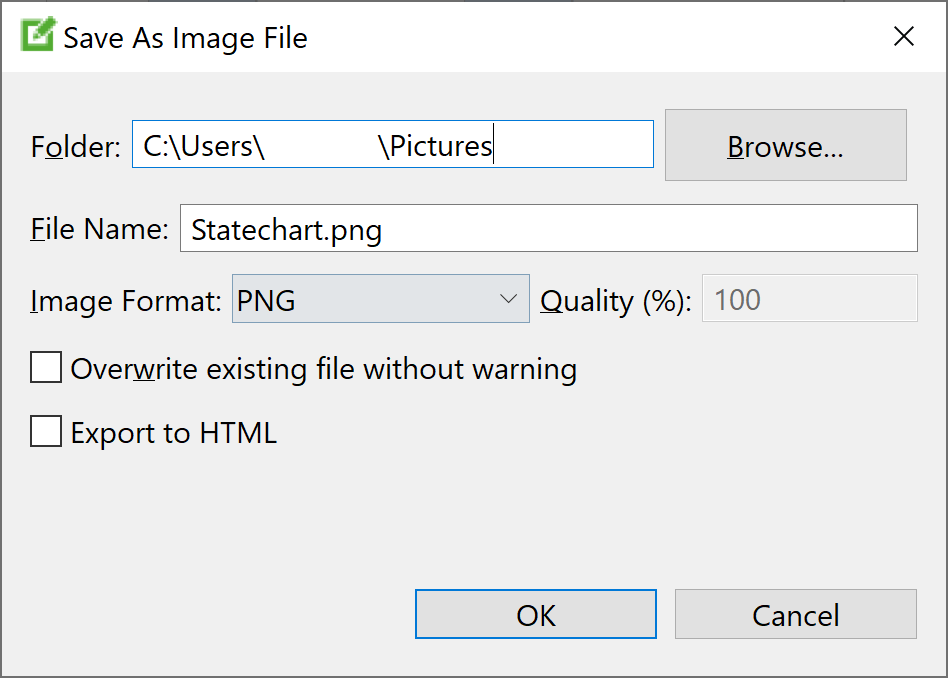 The "Save As Image File" dialog