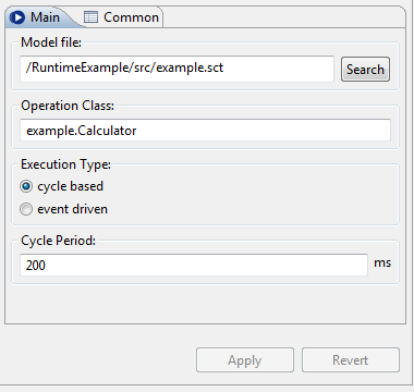 Configuring an operations class