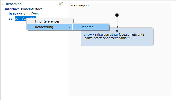 Renaming a variable