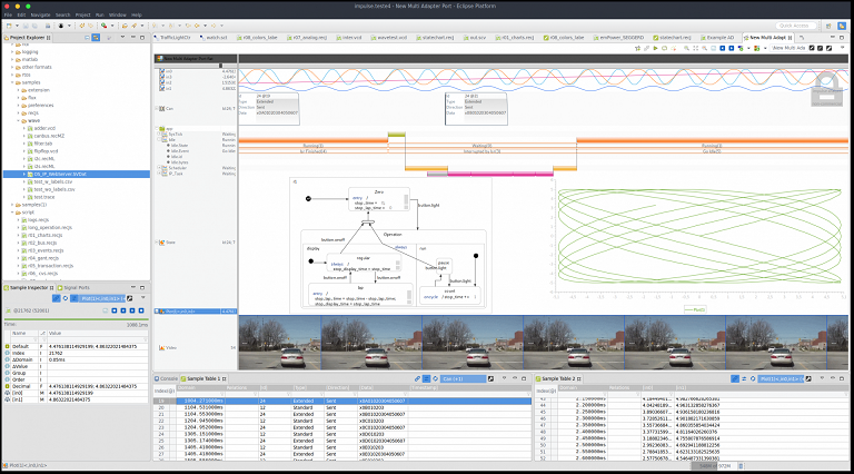 CREATE Statechart execution visualized in impulse