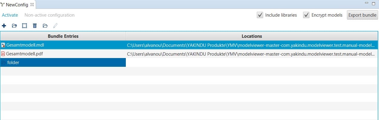 Drag and drop an element to a folder