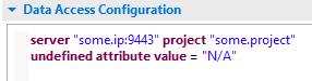 Definition of undefined attribute value