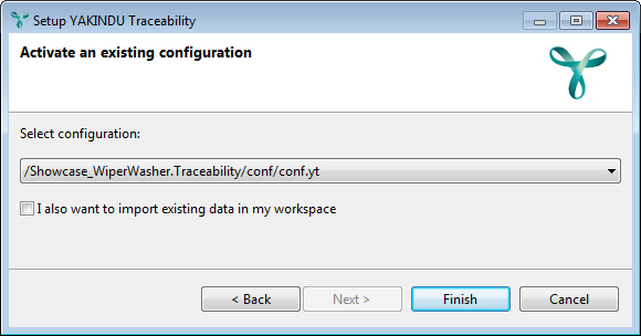 Activating an existing configuration