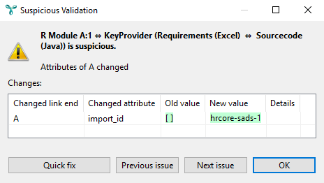 Suspicious link validation