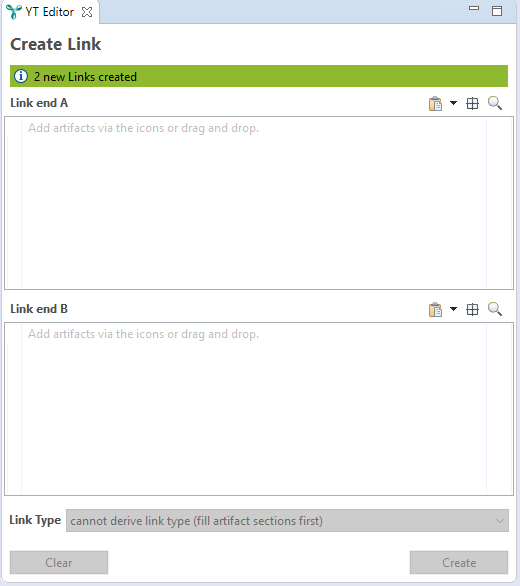 Successful link creation