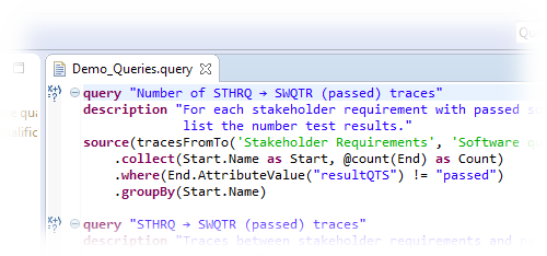 Editing queries