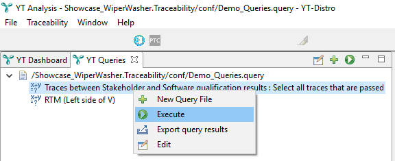 Executing a query