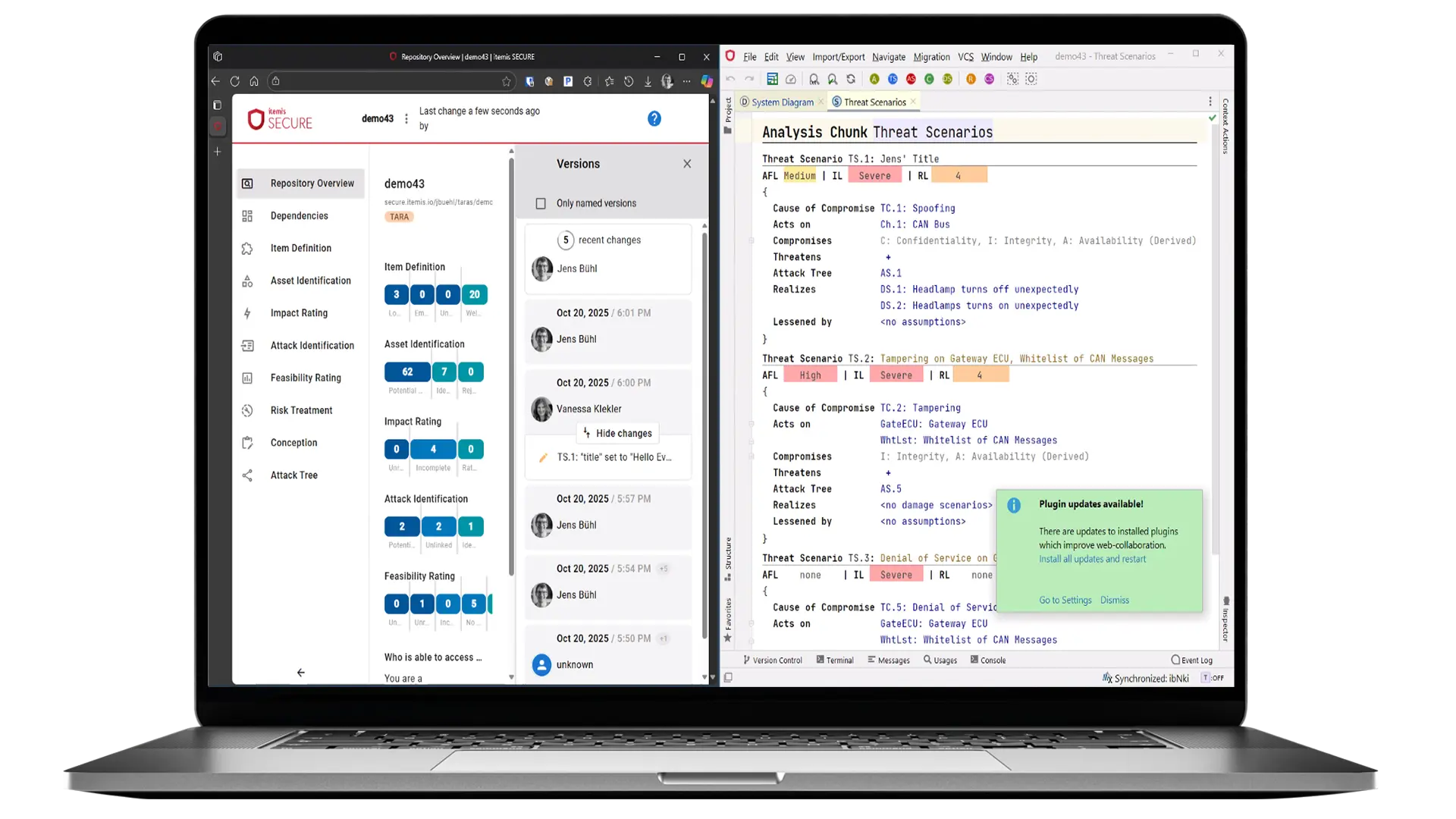 itemis SECURE Screenshot
