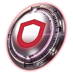 Futuristisches Schutzschild mit Logo von itemis SECURE.