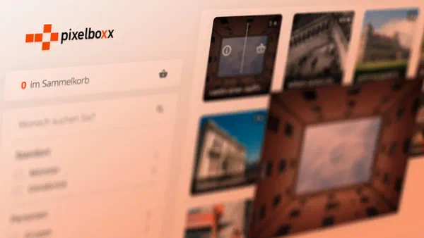 Portal-Frontend für die DAM-Plattform von Pixelboxx
